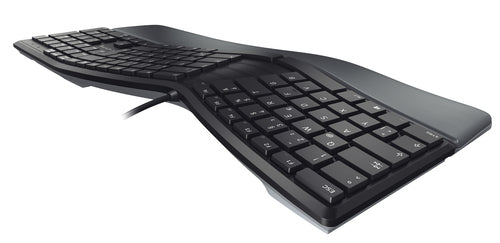 CHERRY KC 4500 ERGO Corded Ergonomic Keyboard, Black, USB (QWERTY - UK) CHERRY KC 4500 ERGO Corded Ergonomic Keyboard, Black, USB (QWERTY - UK)
